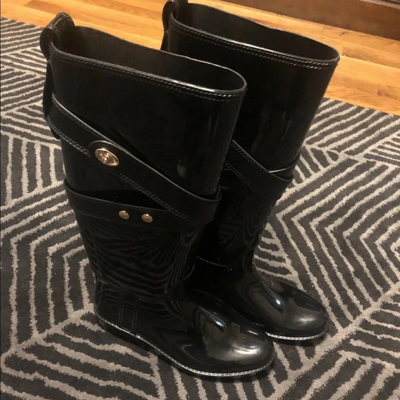 Coach rain boots size 6